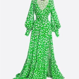 Hanifa Alia Dress size small green